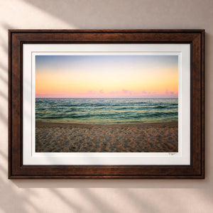 Pastel Skies Framed Heritage Brown - (2 9 16" Frame Width | 2" Mat)