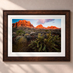 Bright and Early Framed Heritage Brown - (2 9 16" Frame Width | 2" Mat)