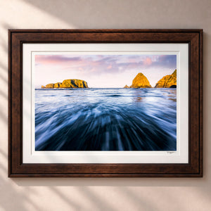 Stacks Framed Heritage Brown - (2 9 16" Frame Width | 2" Mat)