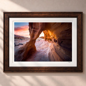 Sandstone Arches Framed Heritage Brown - (2 9 16" Frame Width | 2" Mat)