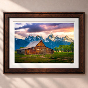 The Old Frontier Framed Heritage Brown - (2 9 16" Frame Width | 2" Mat)
