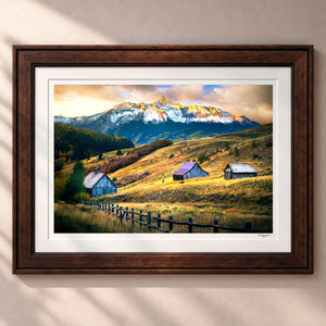 The Wild West Framed Heritage Brown - (2 9 16" Frame Width | 2" Mat)