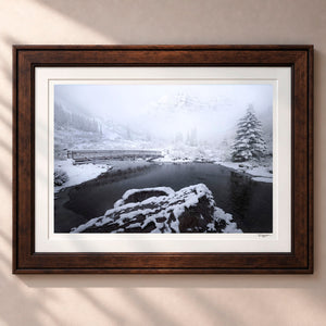 Winter Wonderland Framed Heritage Brown - (2 9 16" Frame Width | 2" Mat)