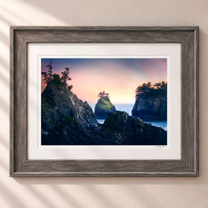 Earth and Sea Framed Rustic Gray - (2 7 8" Frame Width | 2" Mat)