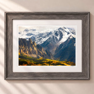 Clash of Seasons Framed Rustic Gray - (2 7 8" Frame Width | 2" Mat)