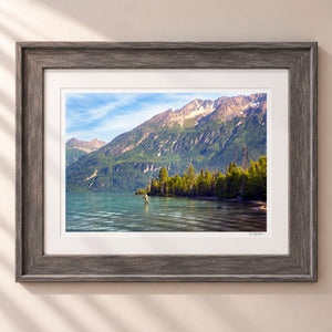 Gone Fishing Framed Rustic Gray - (2 7 8" Frame Width | 2" Mat)
