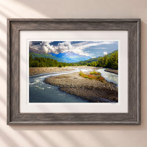 The Grand Alaskan Valley Framed Rustic Gray - (2 7 8" Frame Width | 2" Mat)