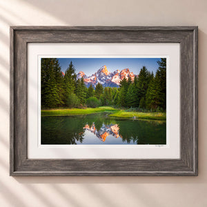 Grand Reflection Framed Rustic Gray - (2 7 8" Frame Width | 2" Mat)
