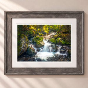 Hidden Cascades Framed Rustic Gray - (2 7 8" Frame Width | 2" Mat)