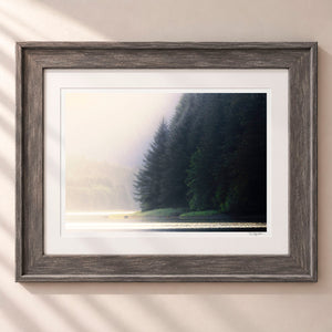 Mist and Shadow Framed Rustic Gray - (2 7 8" Frame Width | 2" Mat)