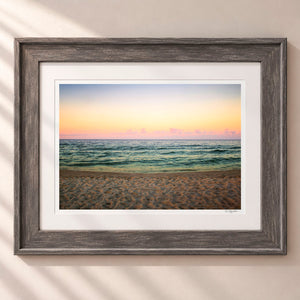 Pastel Skies Framed Rustic Gray - (2 7 8" Frame Width | 2" Mat)