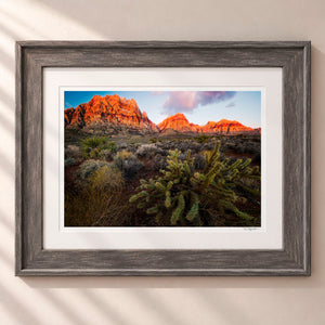 Bright and Early Framed Rustic Gray - (2 7 8" Frame Width | 2" Mat)