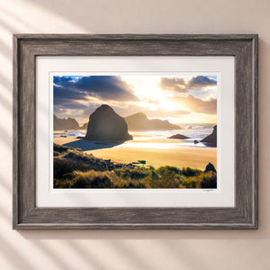 Rocky Shores Framed Rustic Gray - (2 7 8" Frame Width | 2" Mat)