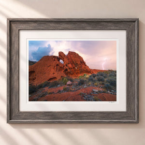 Thunder's Gateway Framed Rustic Gray - (2 7 8" Frame Width | 2" Mat)