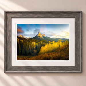 Triumphant Nights Framed Rustic Gray - (2 7 8" Frame Width | 2" Mat)