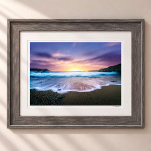 Twilight Tides Framed Rustic Gray - (2 7 8" Frame Width | 2" Mat)