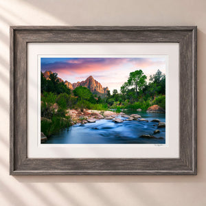 Watchman Spring Framed Rustic Gray - (2 7 8" Frame Width | 2" Mat)