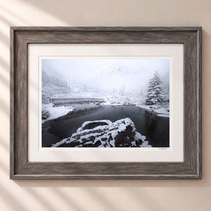 Winter Wonderland Framed Rustic Gray - (2 7 8" Frame Width | 2" Mat)