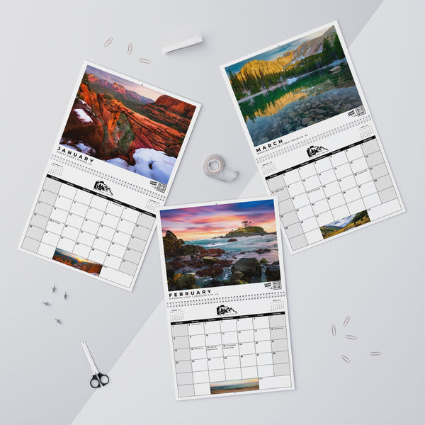 2026 Scenic Photo Wall Calendar, Nature Wall Decor, Monthly Organizer, Perfect Gift for Nature Lovers, Home Office Planning