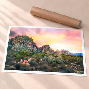 Fire In The Sky Unframed Fine Art Paper - Unframed