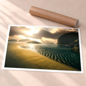 Some Beach Unframed Fine Art Paper - Unframed