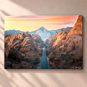 A Road Through Fire Unframed Fine Art Paper - Unframed