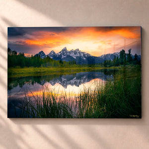 Tetons Ablaze HD Gallery Gallery Float