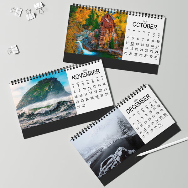 2026 Nature Photography Desktop Calendar