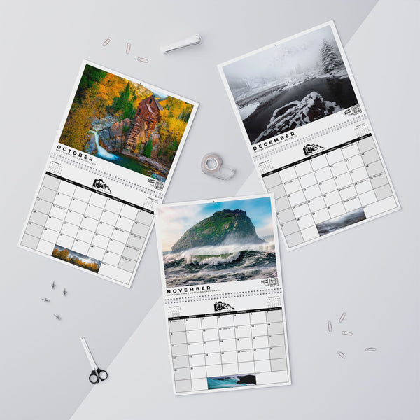 2026 Scenic Photo Wall Calendar, Nature Wall Decor, Monthly Organizer, Perfect Gift for Nature Lovers, Home Office Planning