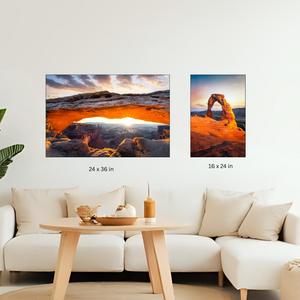 Utah's Famous Arches Collector Set Signature | 36"x24" Print Studio | 16"x24" Print