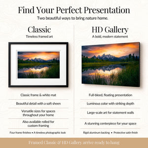 Tetons Ablaze Classic Midnight Black Frame