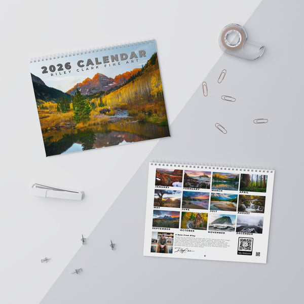 2026 Scenic Photo Wall Calendar, Nature Wall Decor, Monthly Organizer, Perfect Gift for Nature Lovers, Home Office Planning