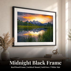 Tetons Ablaze Midnight Black
