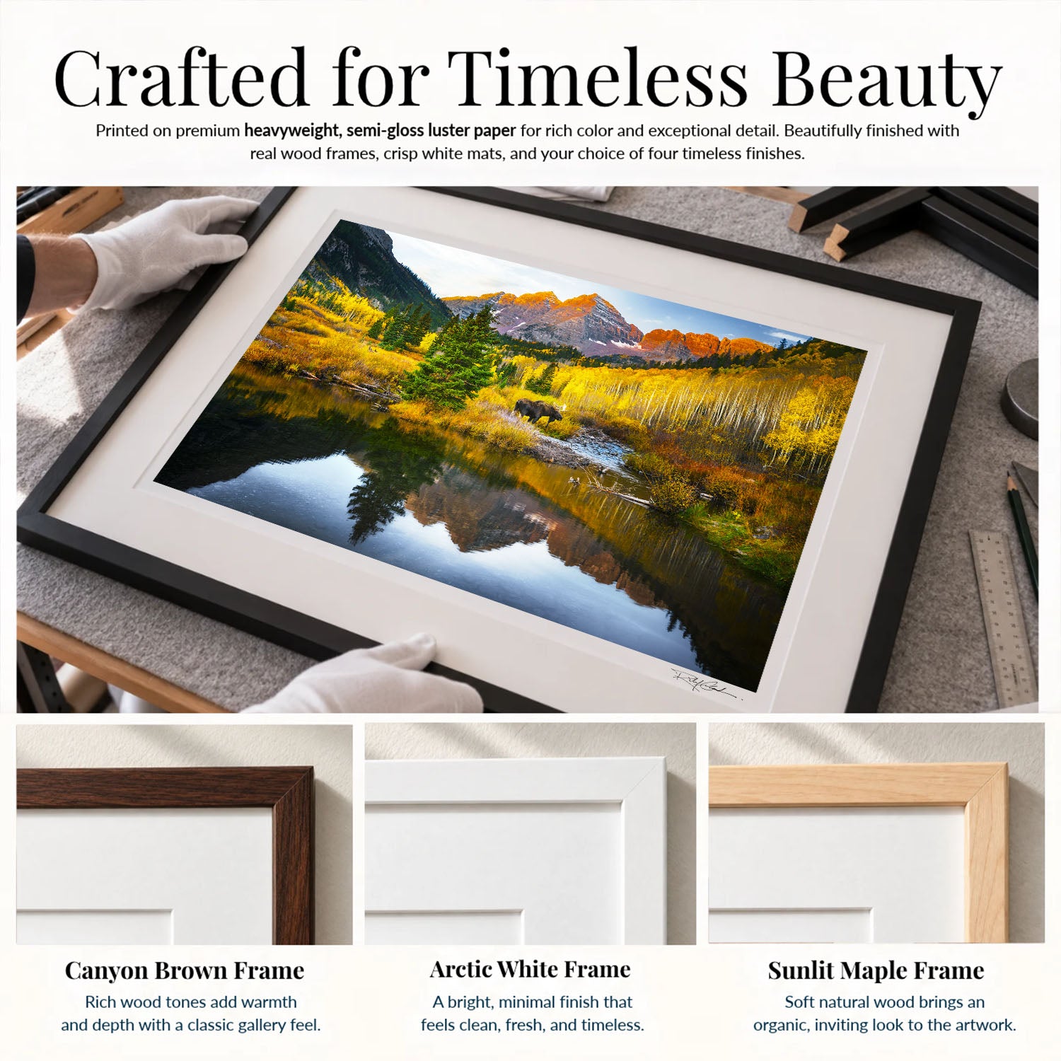 Echoes of Autumn - First Time Collector Midnight Black Frame