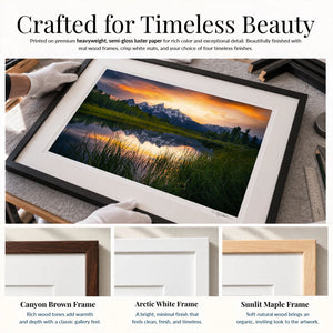 Tetons Ablaze Classic Midnight Black Frame