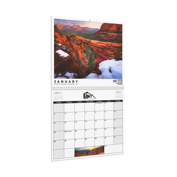 2026 Scenic Photo Wall Calendar, Nature Wall Decor, Monthly Organizer, Perfect Gift for Nature Lovers, Home Office Planning