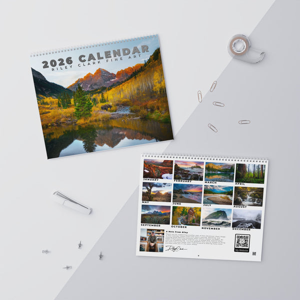 2026 Scenic Photo Wall Calendar, Nature Wall Decor, Monthly Organizer, Perfect Gift for Nature Lovers, Home Office Planning
