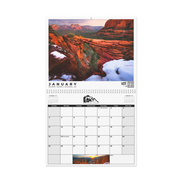 2026 Scenic Photo Wall Calendar, Nature Wall Decor, Monthly Organizer, Perfect Gift for Nature Lovers, Home Office Planning