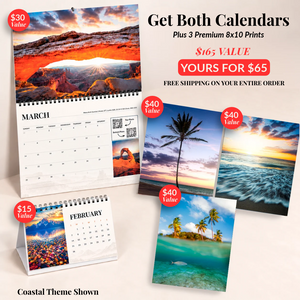 2027 Calendar & Print Bundle Coastal
