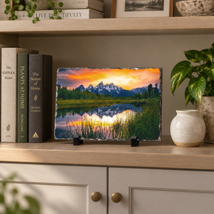 Tetons Ablaze - Tabletop Print
