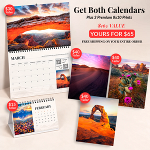 2027 Calendar & Print Bundle Desert