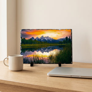 Tetons Ablaze - Tabletop Print