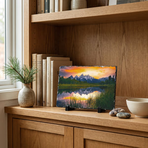 Tetons Ablaze - Tabletop Print