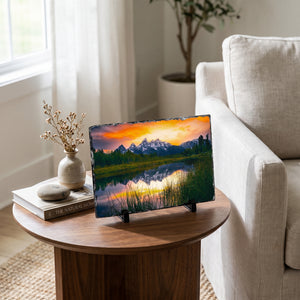 Tetons Ablaze - Tabletop Print