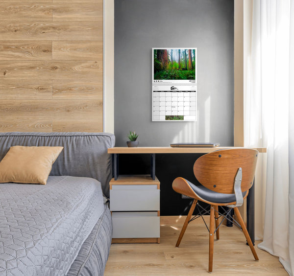 2026 Scenic Photo Wall Calendar, Nature Wall Decor, Monthly Organizer, Perfect Gift for Nature Lovers, Home Office Planning