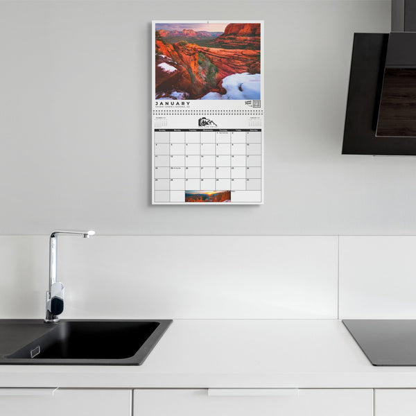 2026 Scenic Photo Wall Calendar, Nature Wall Decor, Monthly Organizer, Perfect Gift for Nature Lovers, Home Office Planning